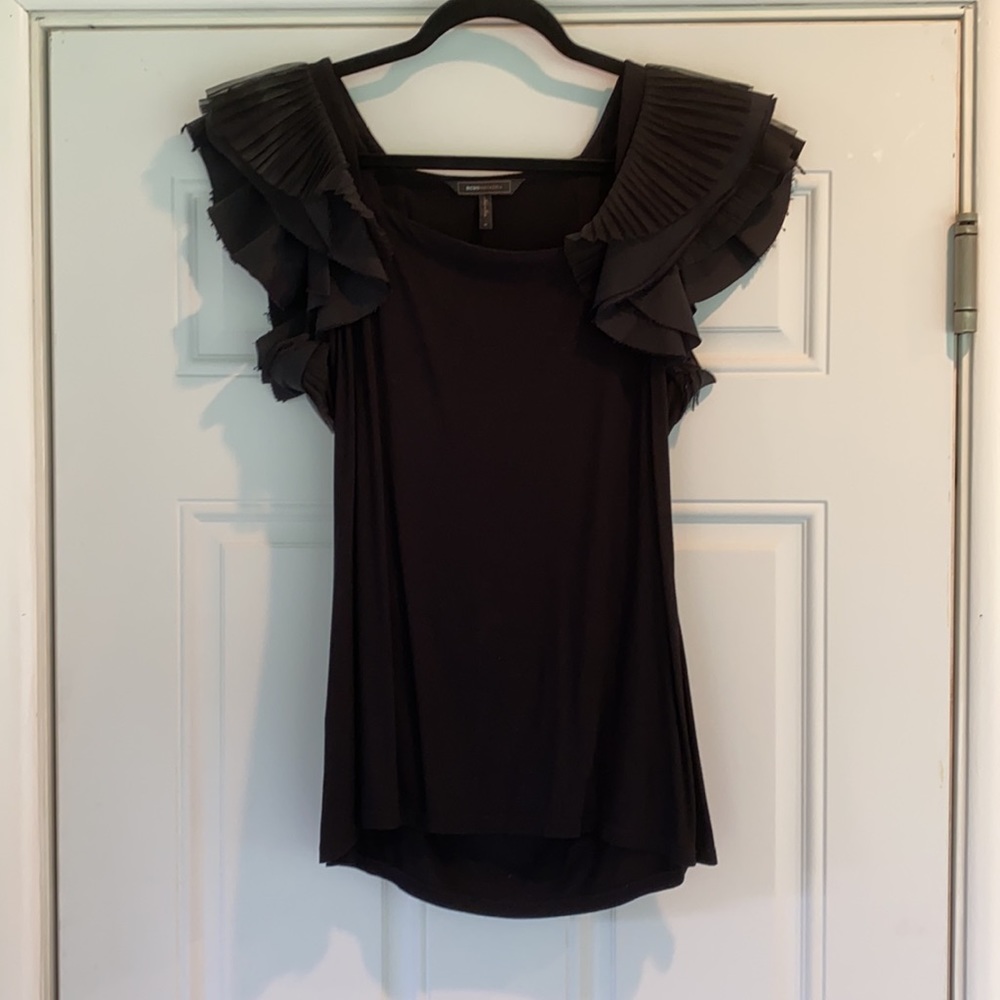 BCBG Ruffle Top - Picture 2 of 6